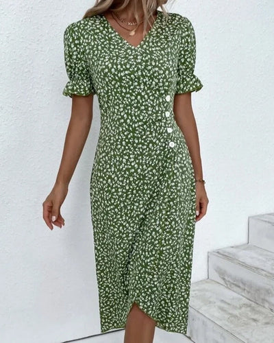 GISELLE | Floral V-Neck Dress