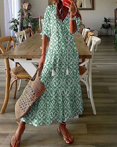 SIDSEL | Elegant Boho Dress with belly coverage