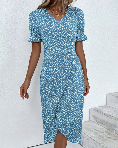 GISELLE | Floral V-Neck Dress