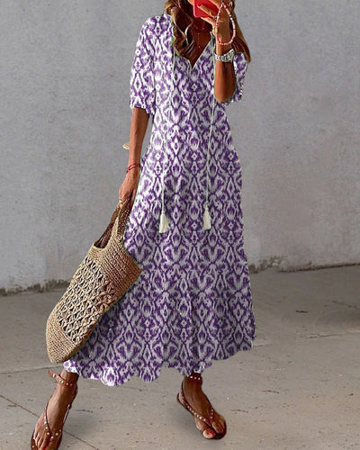 SIDSEL | Elegant Boho Dress with belly coverage