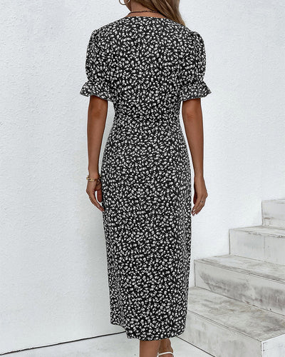 GISELLE | Floral V-Neck Dress