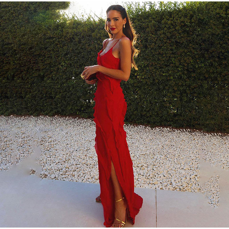 ROSARIA | Elegant dress with ruffles