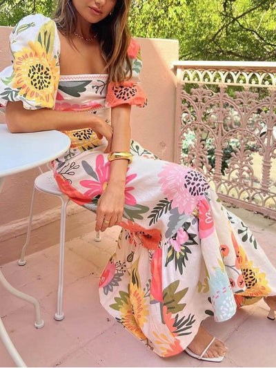 LILA | Maxi Dress with Floral Print