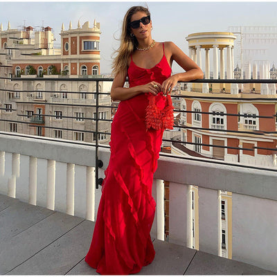 ROSARIA | Elegant dress with ruffles