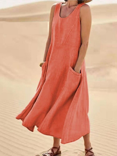 EMILY |  Elegant summer dress with belly coverage