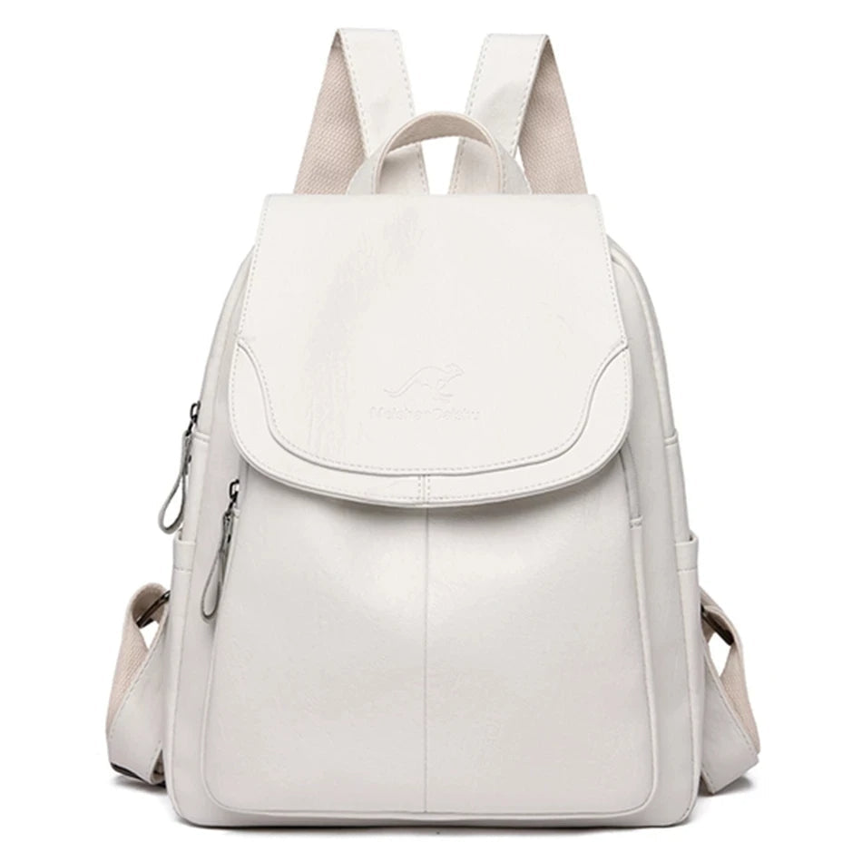 EDA | Leather Anti Theft Backpack