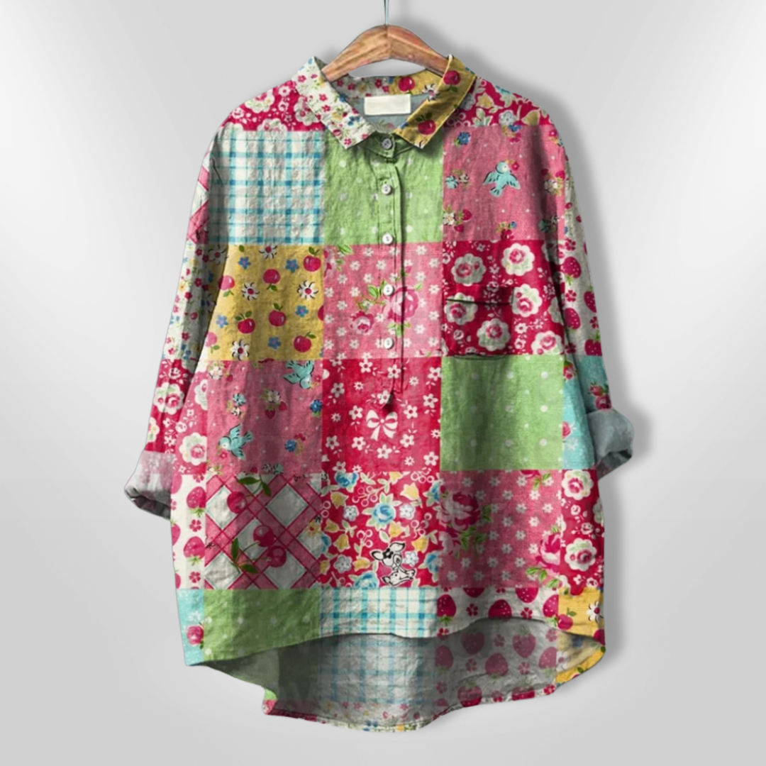 VIRGINIA | Handcrafted floral shirt