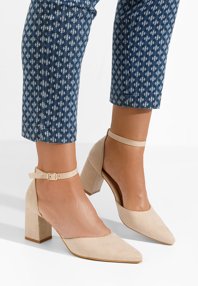 MATTE BEIGE | High heel pumps