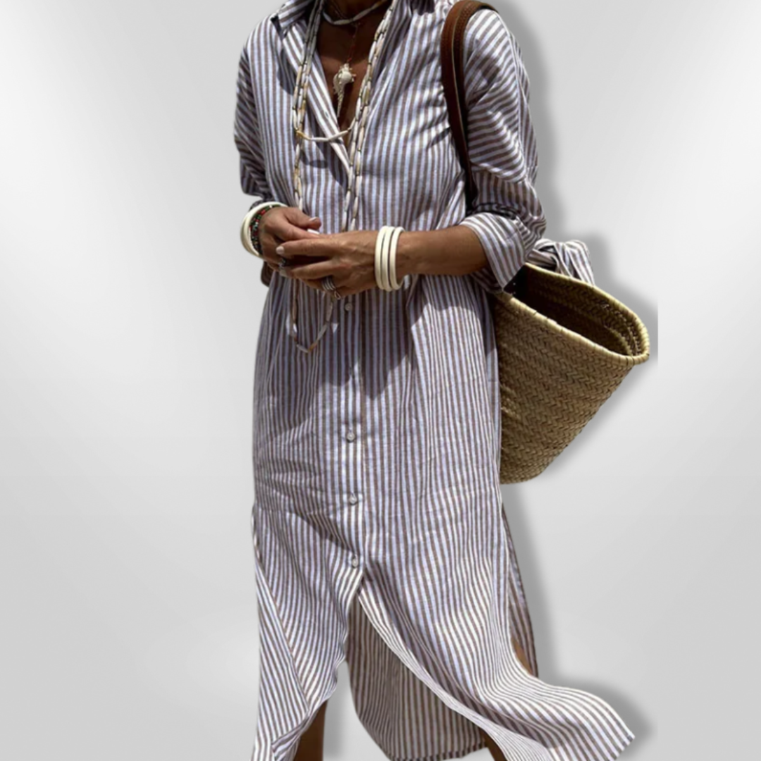 SOPHIE | Striped shirt dress