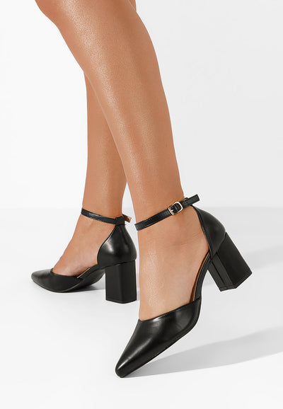SHINY BLACK | High heel pumps