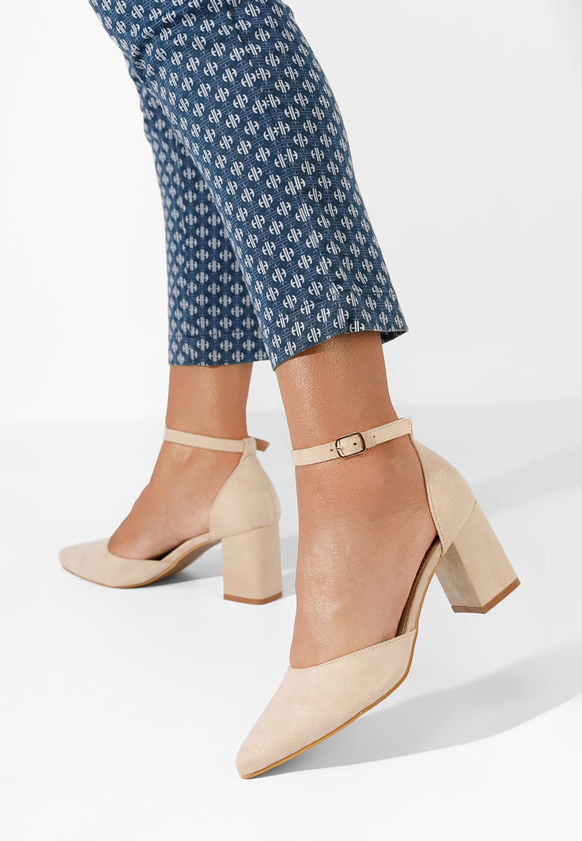 MATTE BEIGE | High heel pumps