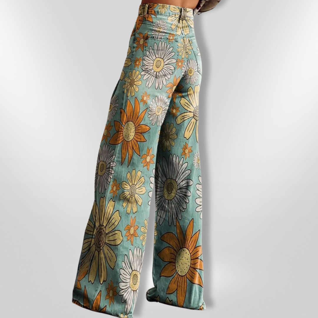 FLORAL HAPPINESS | Vintage wide trousers