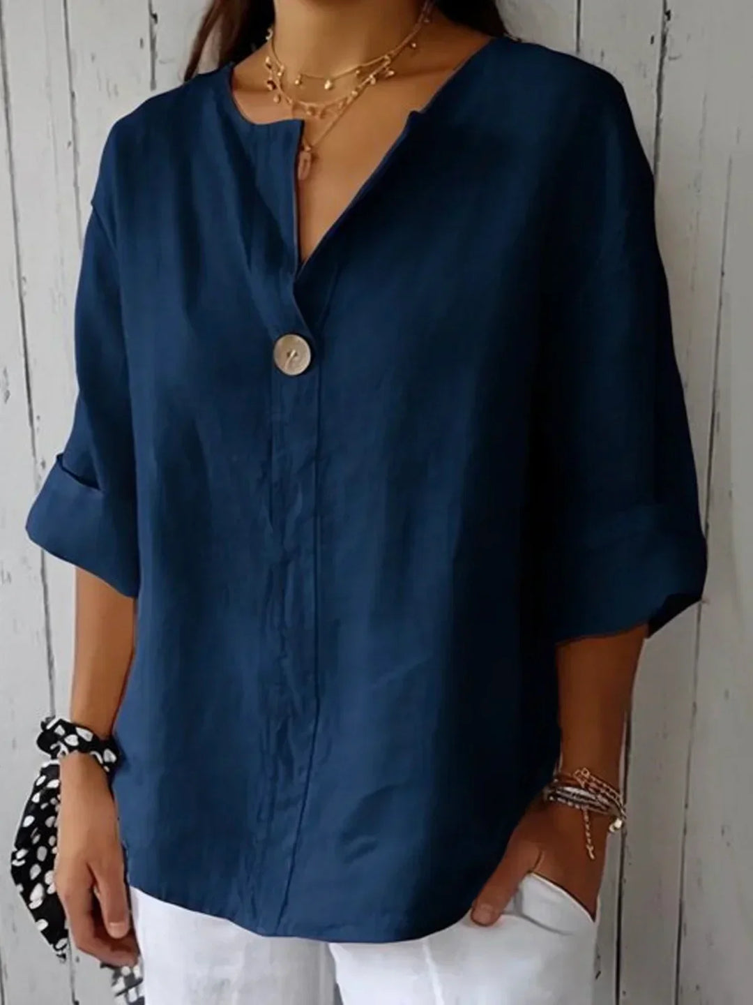 JESSA | Casual V-Neck Blouse