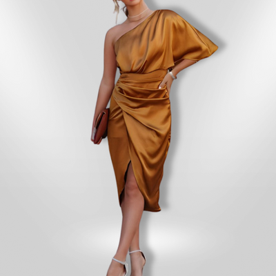 CHLOE | Elegant one shoulder dress
