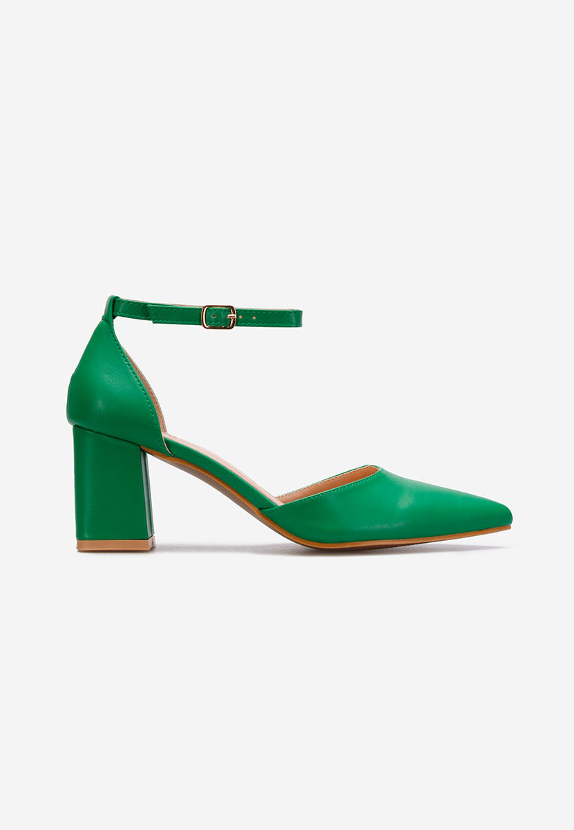 DARK GREEN | High heel pumps