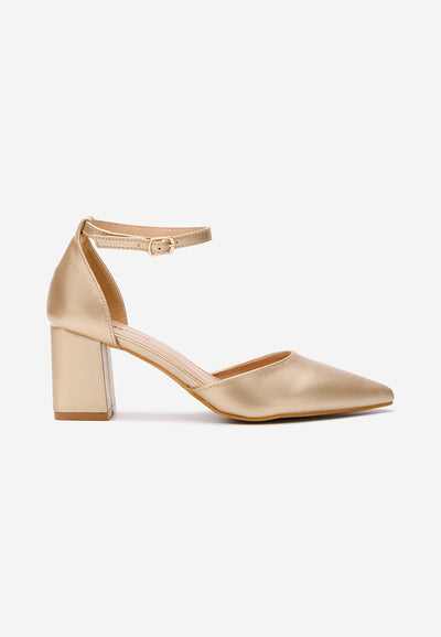 SHINY GOLD | High heel pumps