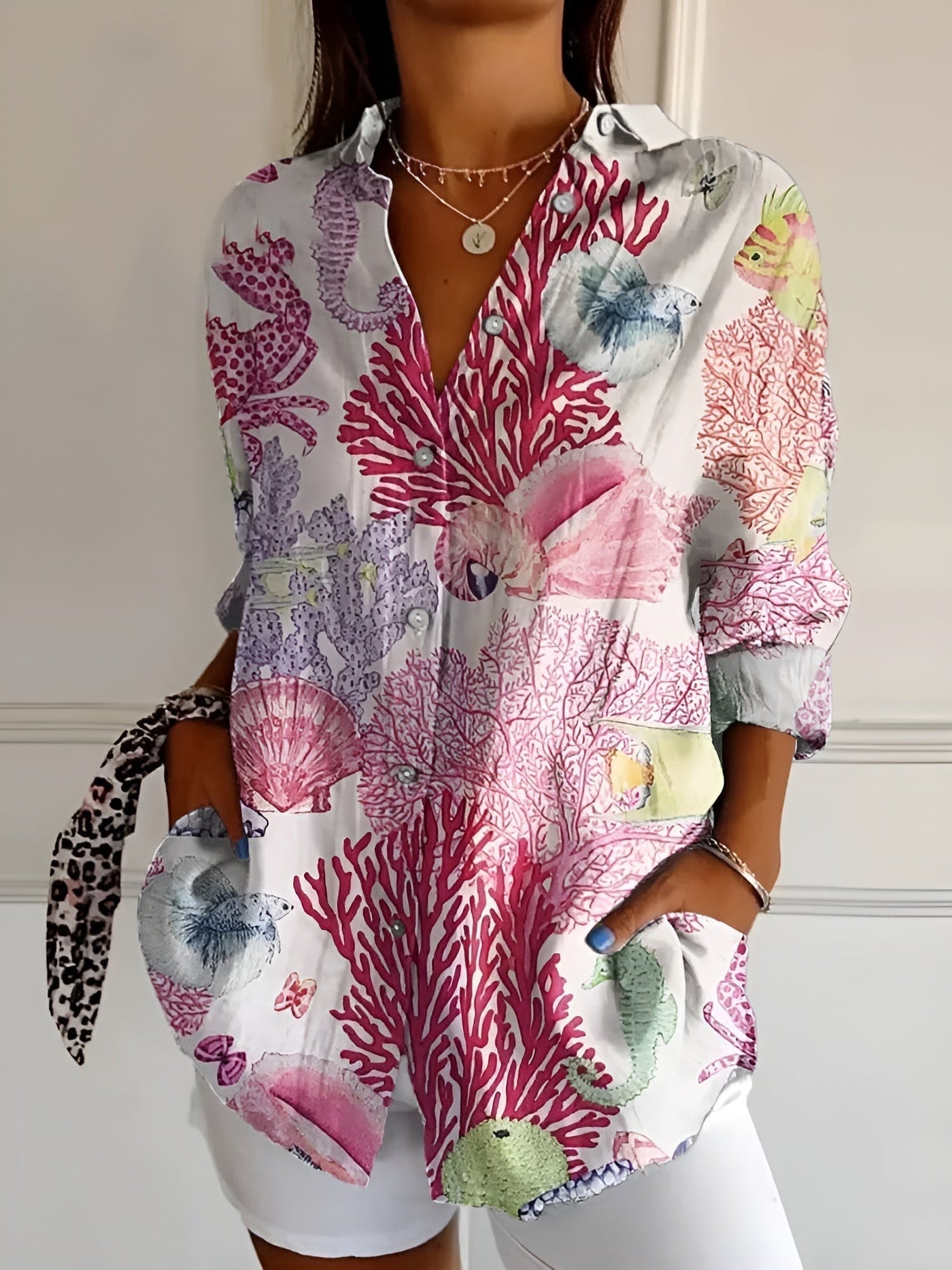 SAFFRON | Printed Blouse