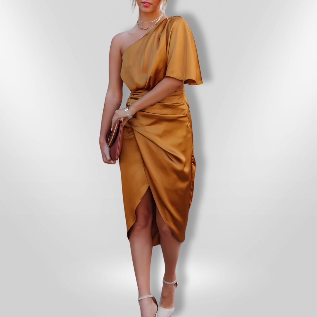 CHLOE | Elegant one shoulder dress