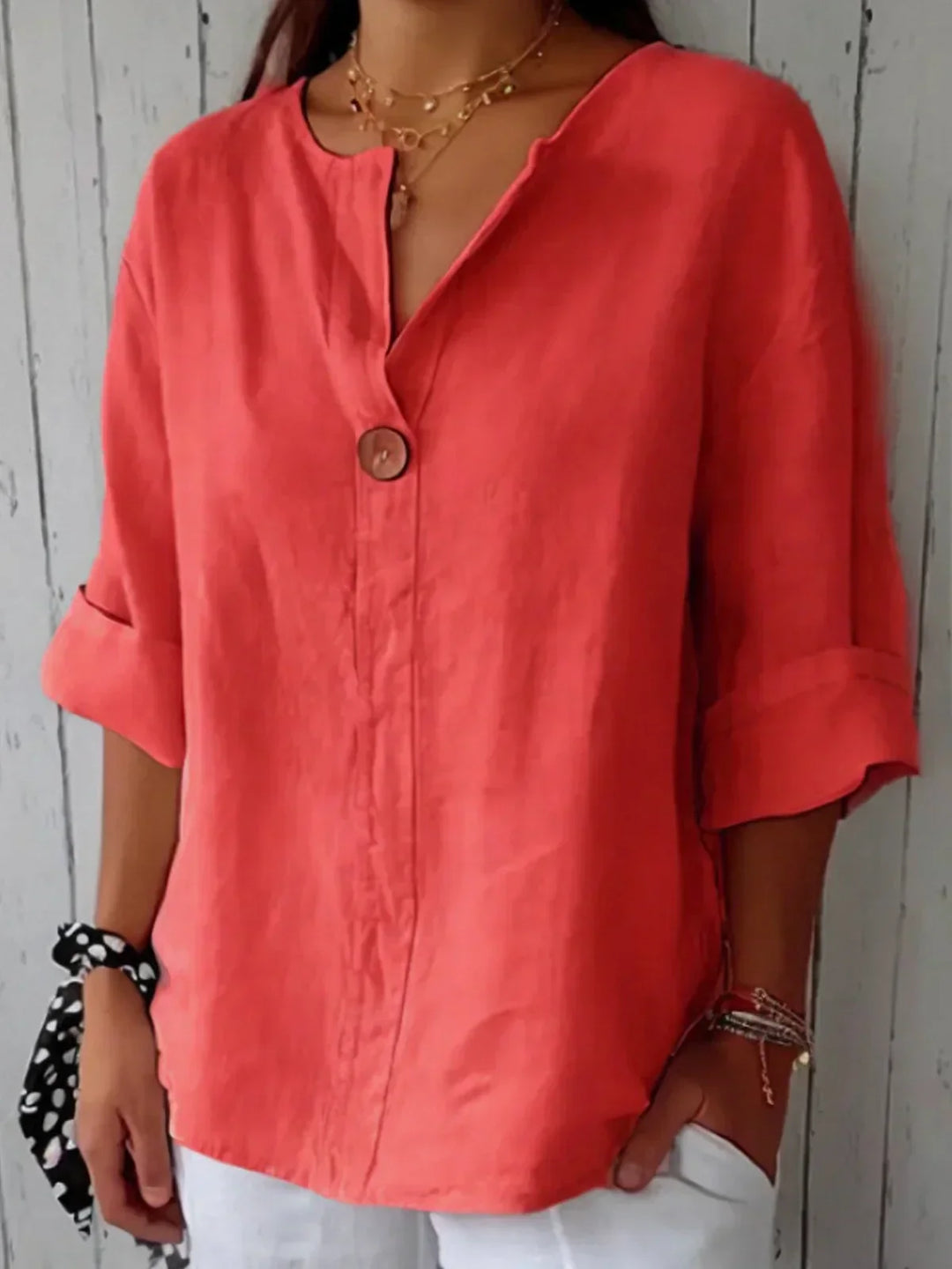 JESSA | Casual V-Neck Blouse