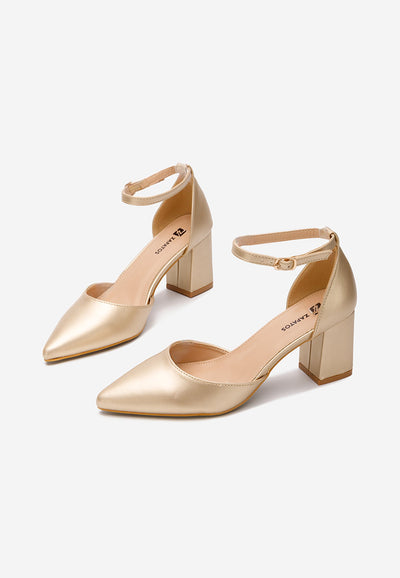 SHINY GOLD | High heel pumps