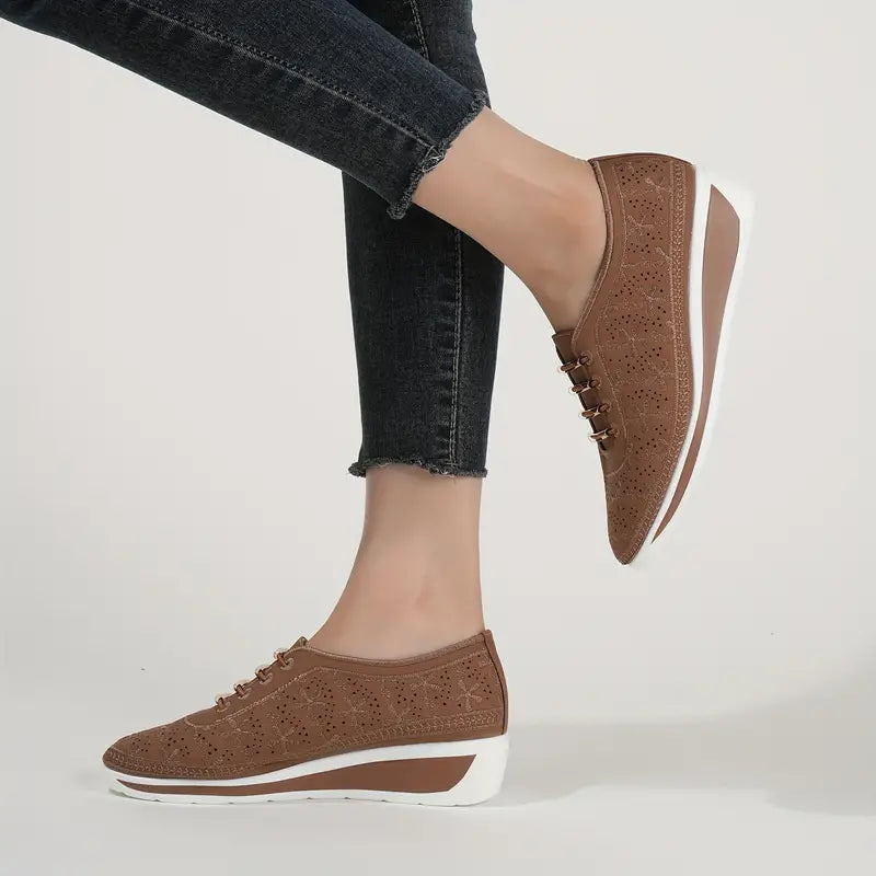 LAYLA | Casual low top wedge orthopedic sneakers