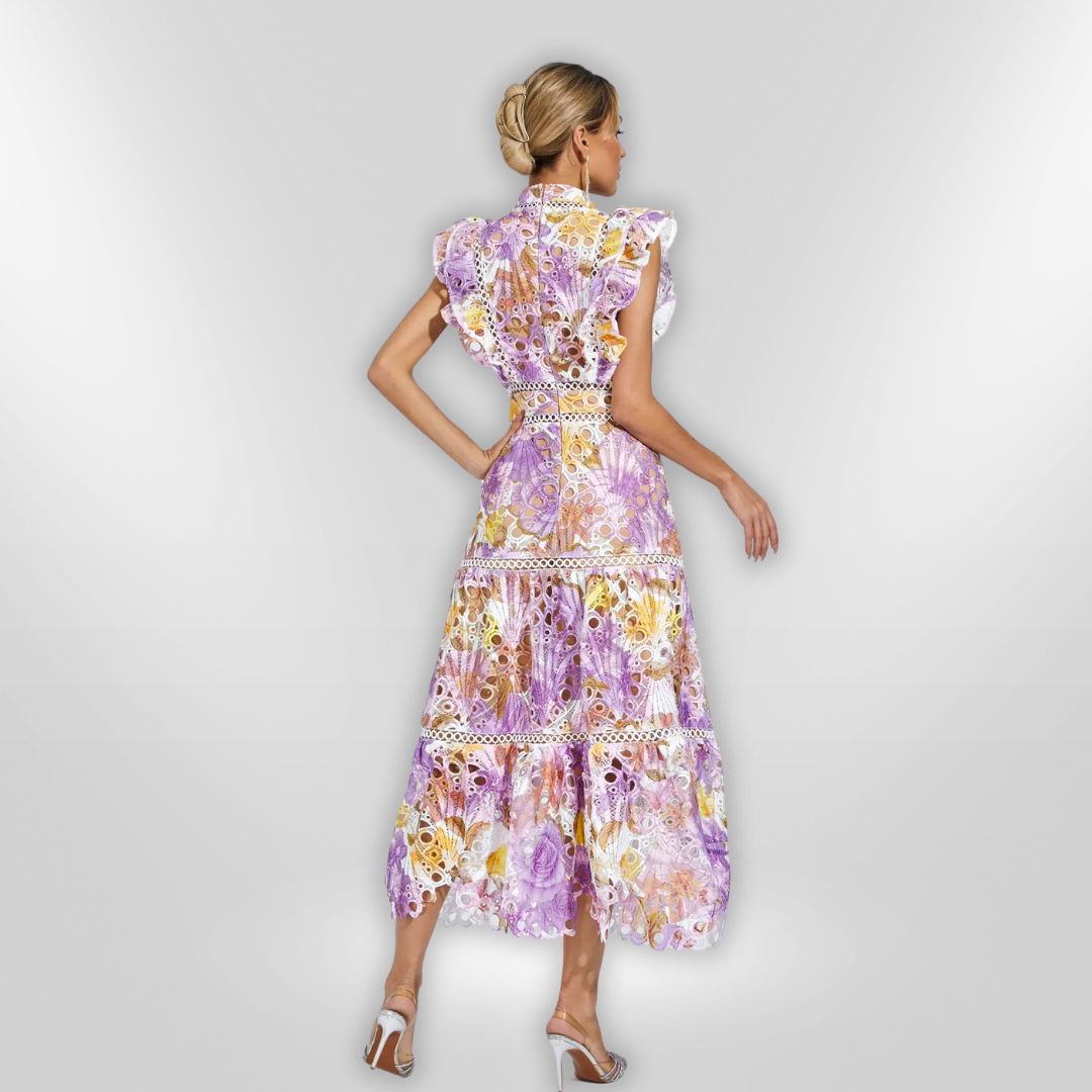 PAULA | Hollow Sleeveless Midi Dress