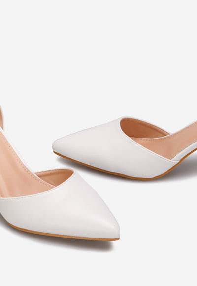 SHINY WHITE | High heel pumps