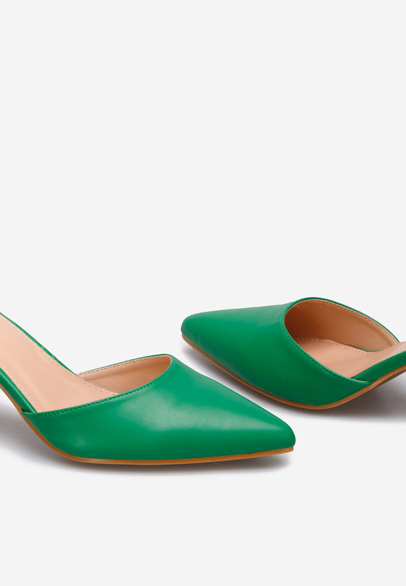 DARK GREEN | High heel pumps