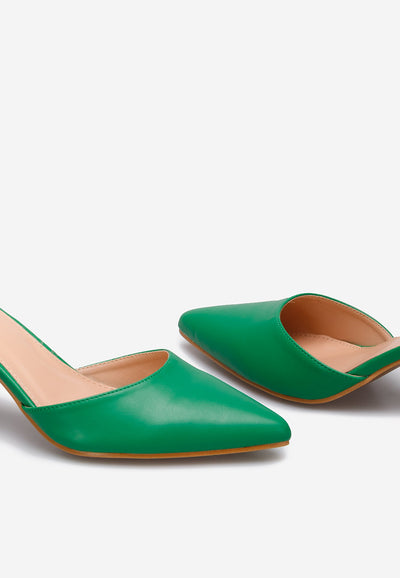 DARK GREEN | High heel pumps