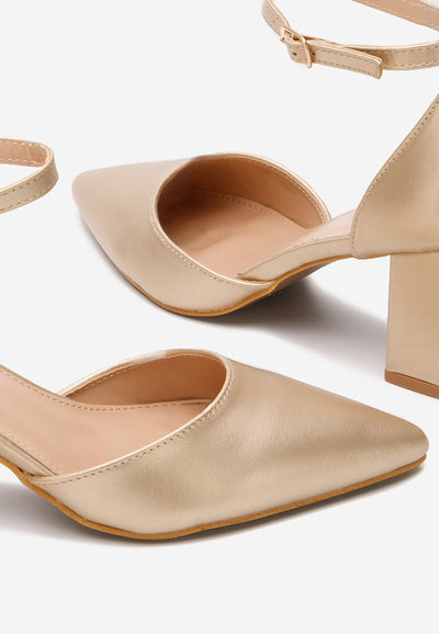 SHINY GOLD | High heel pumps