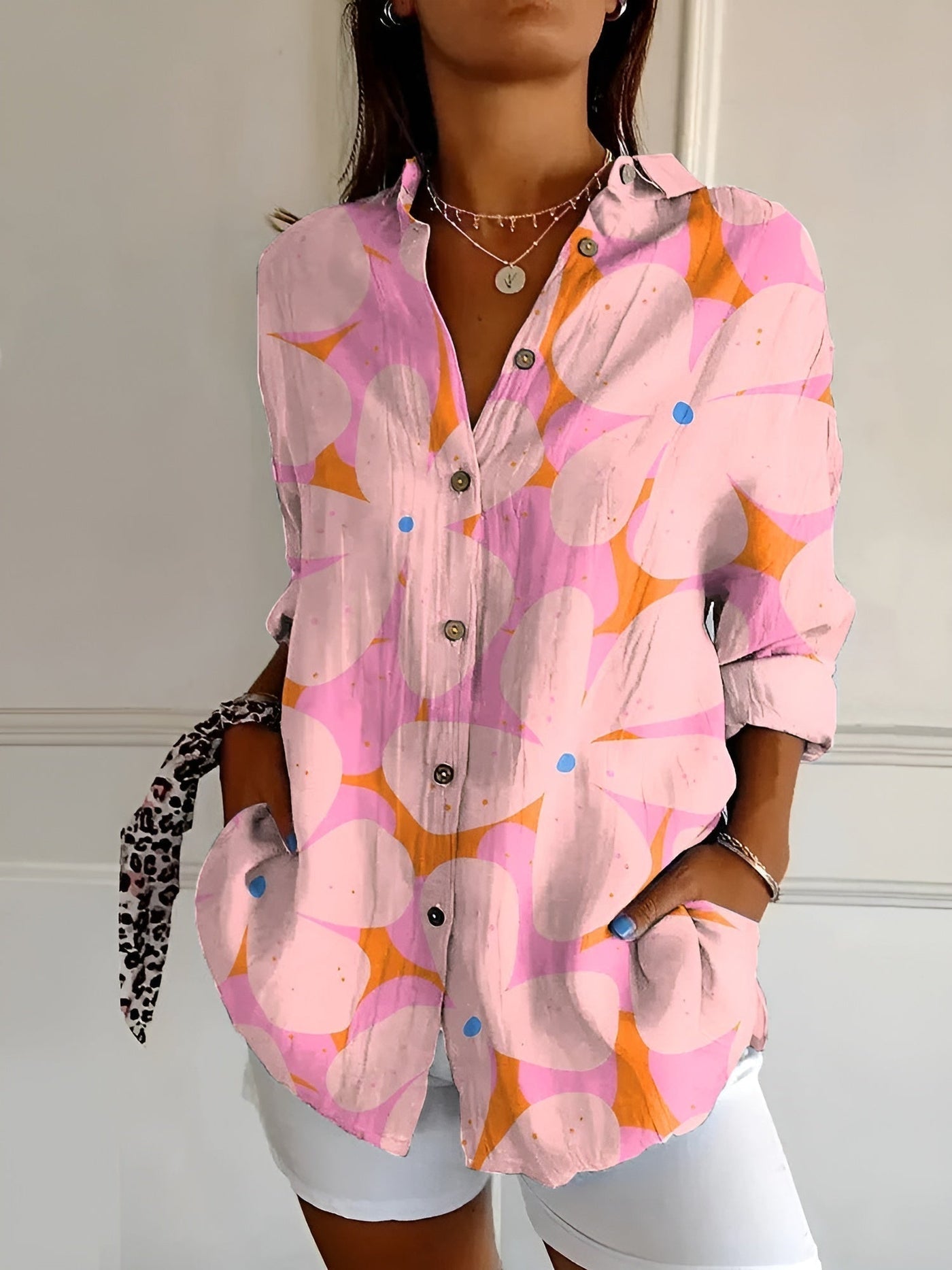 SAFFRON | Printed Blouse
