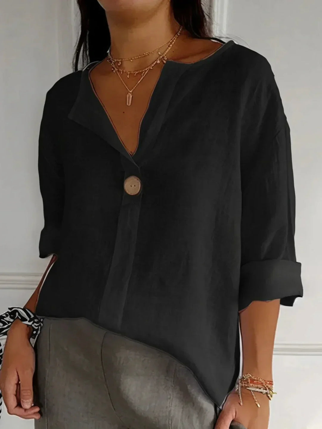 JESSA | Casual V-Neck Blouse