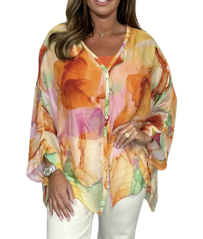 EMMAH | Elegant top in chiffon