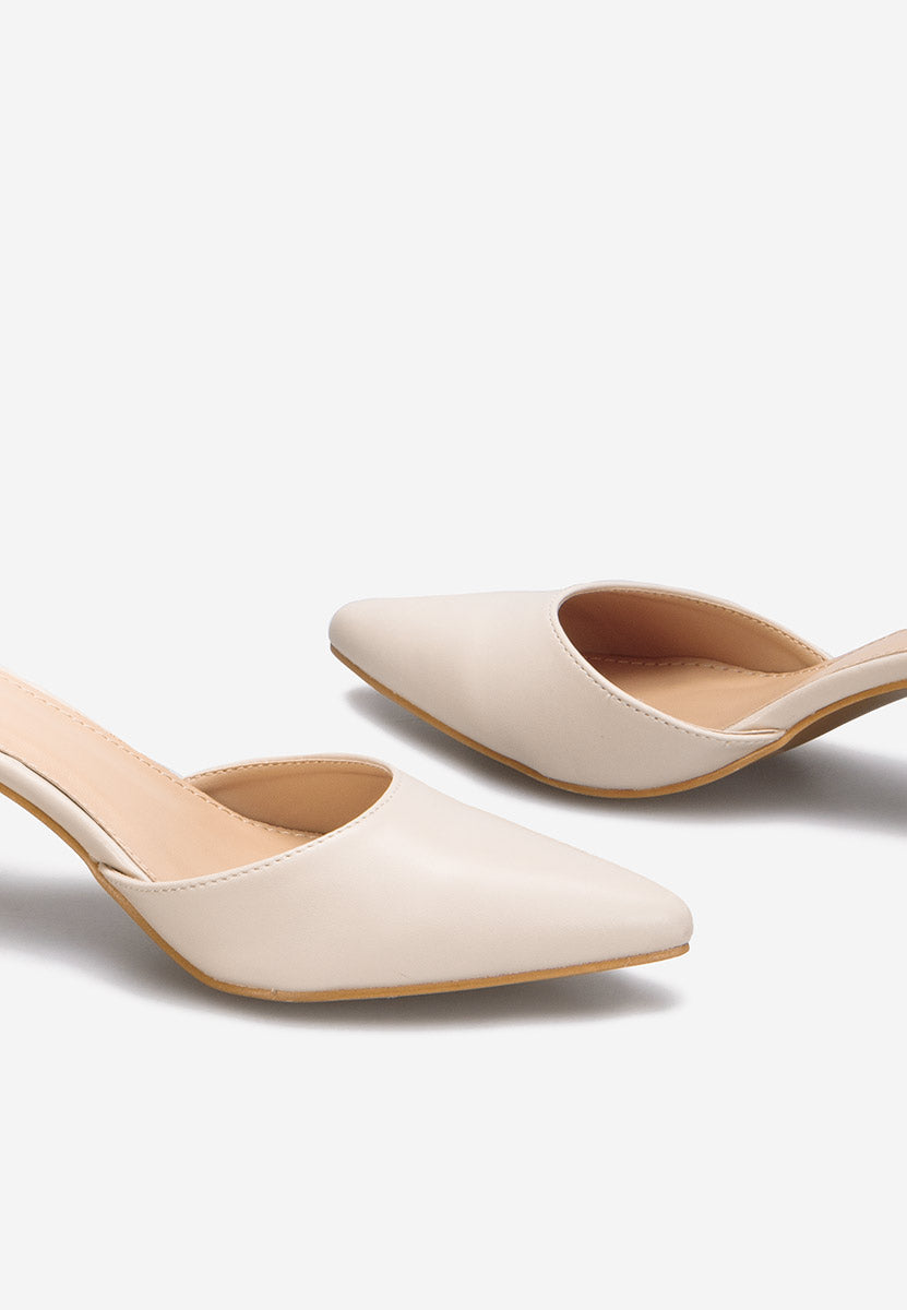 SHINY BEIGE | High heel pumps