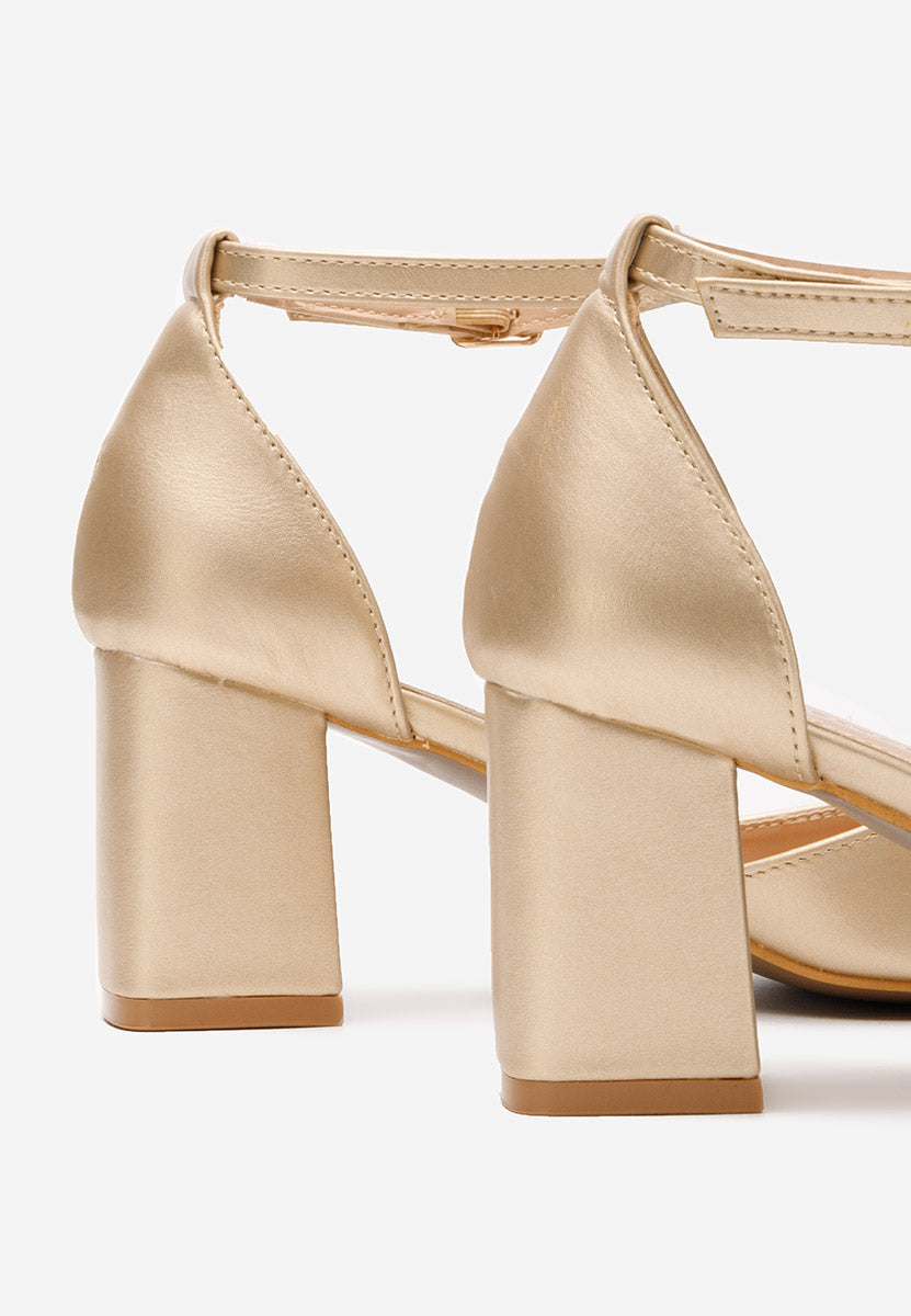 SHINY GOLD | High heel pumps
