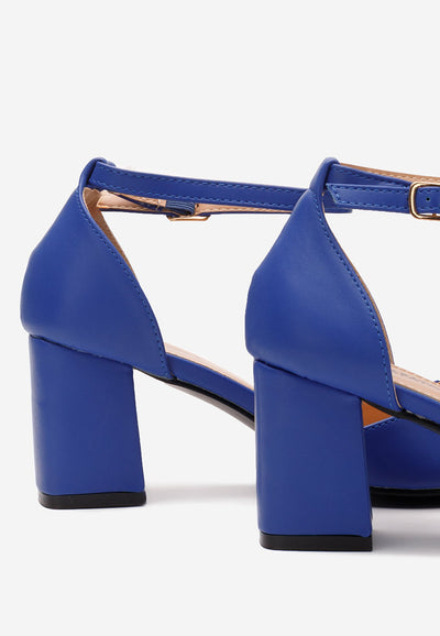 DARK BLUE | High heel pumps