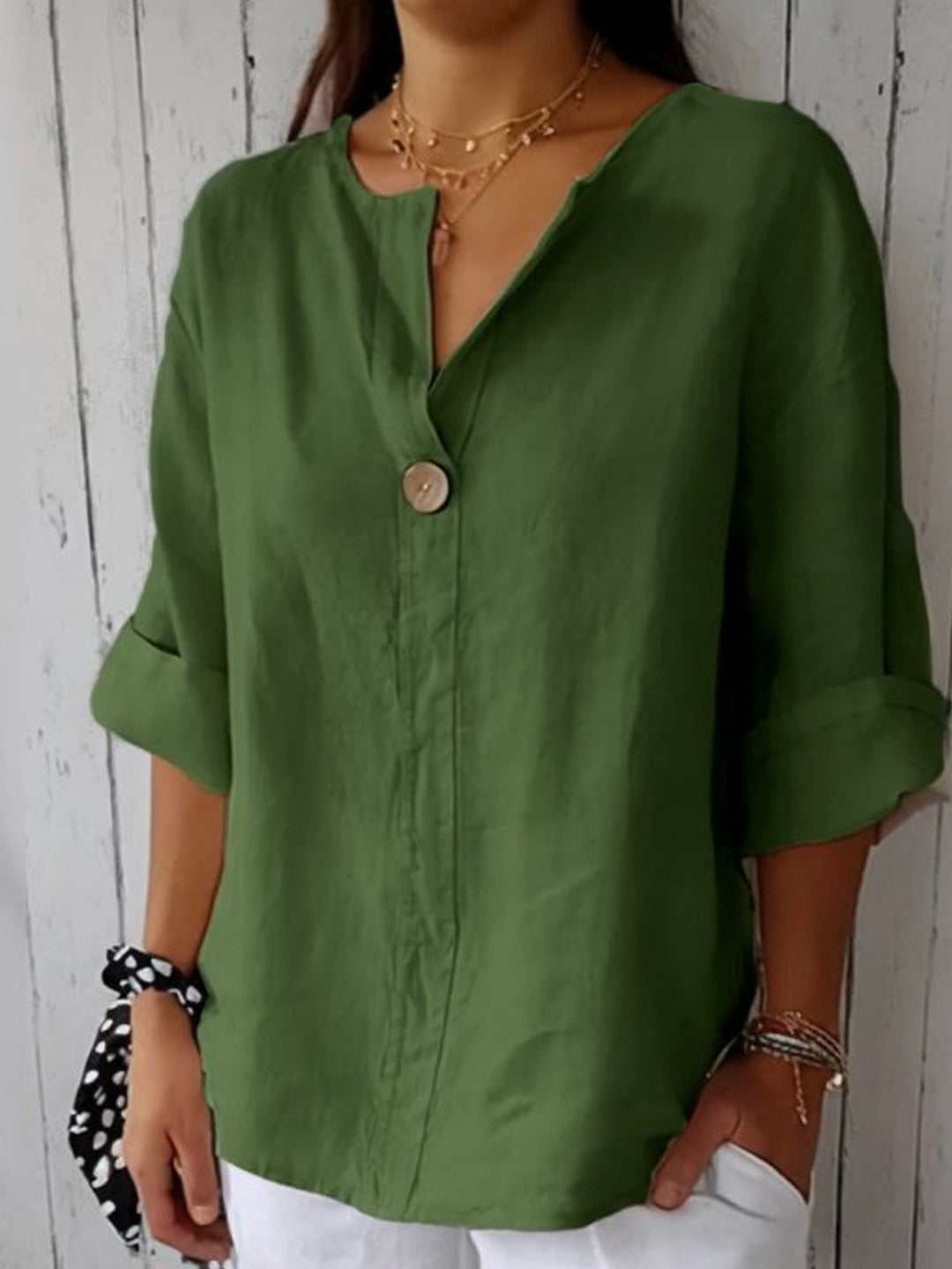 JESSA | Casual V-Neck Blouse
