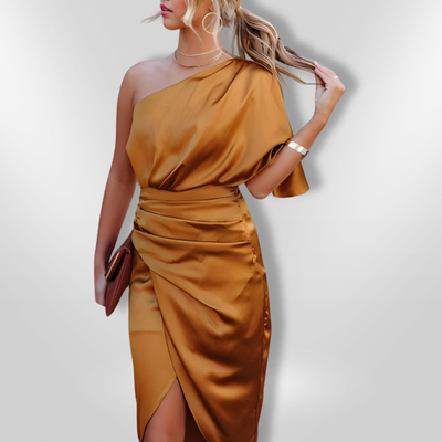 CHLOE | Elegant one shoulder dress