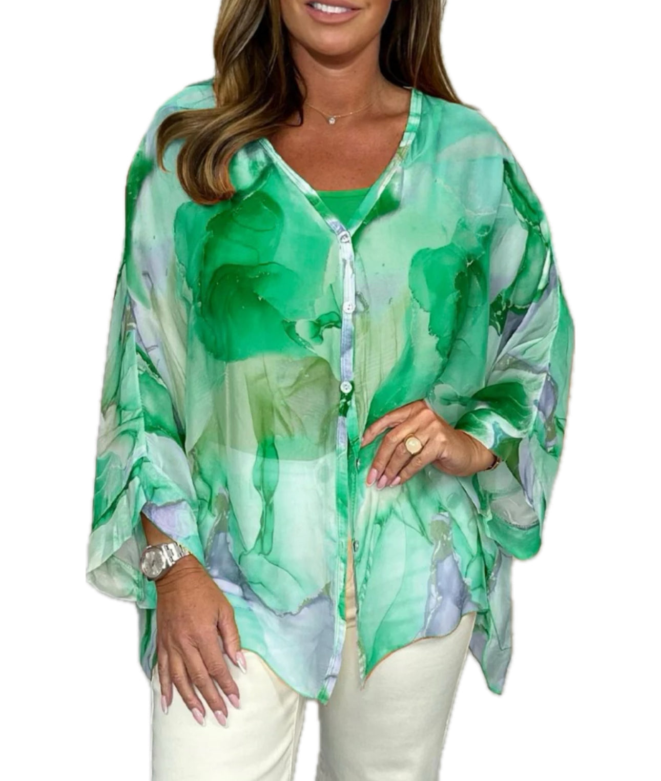 EMMAH | Elegant top in chiffon