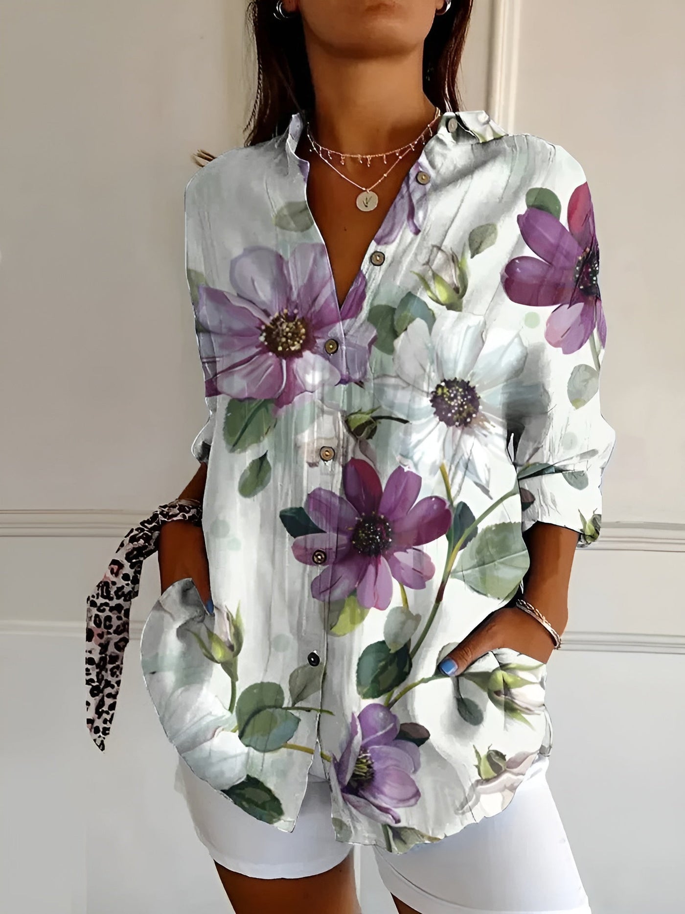 SAFFRON | Printed Blouse