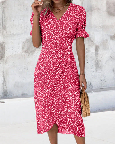 GISELLE | Floral V-Neck Dress