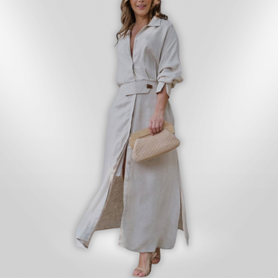 JEANETTE | Maxi V-neck Dress