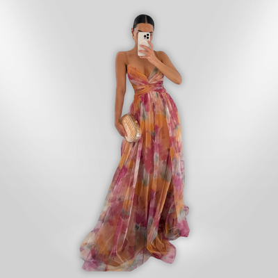 VAELIA | maxi bloemenjurk