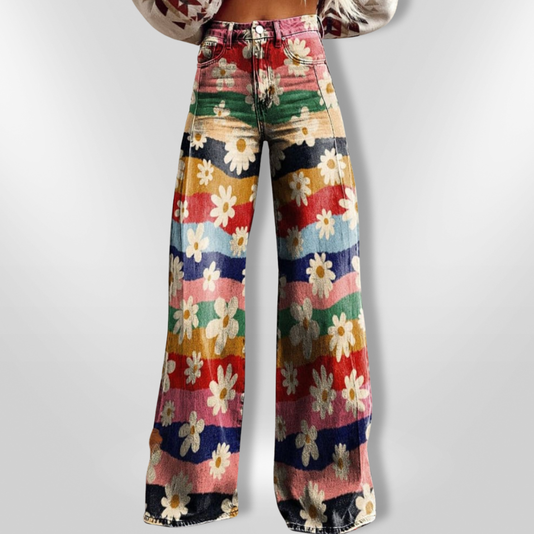 RETRO FLOWER | Vintage Flared Pants