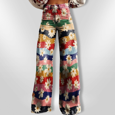 RETRO FLOWER | Vintage Flared Pants