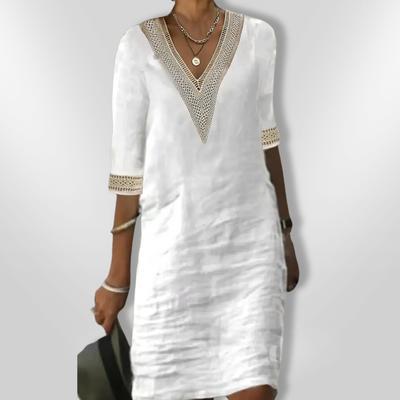 DEBORAH | Cotton Linen Dress