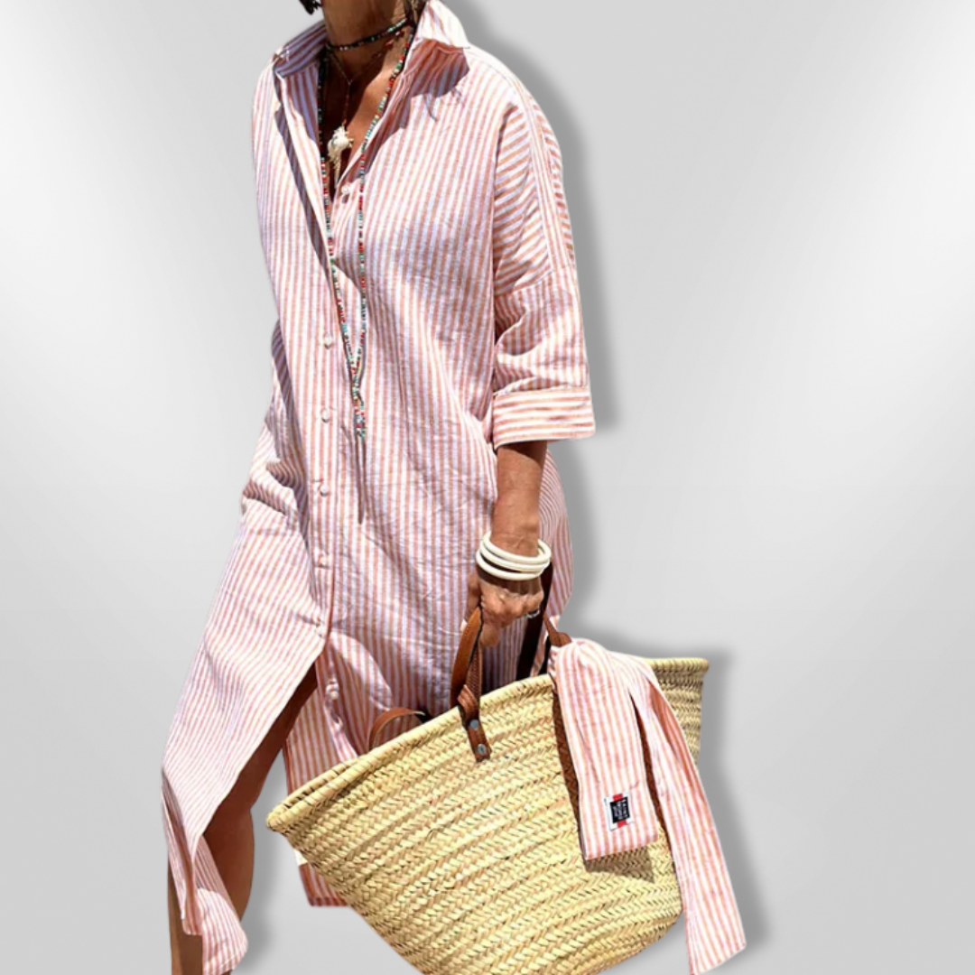 SOPHIE | Striped Shirt Dress