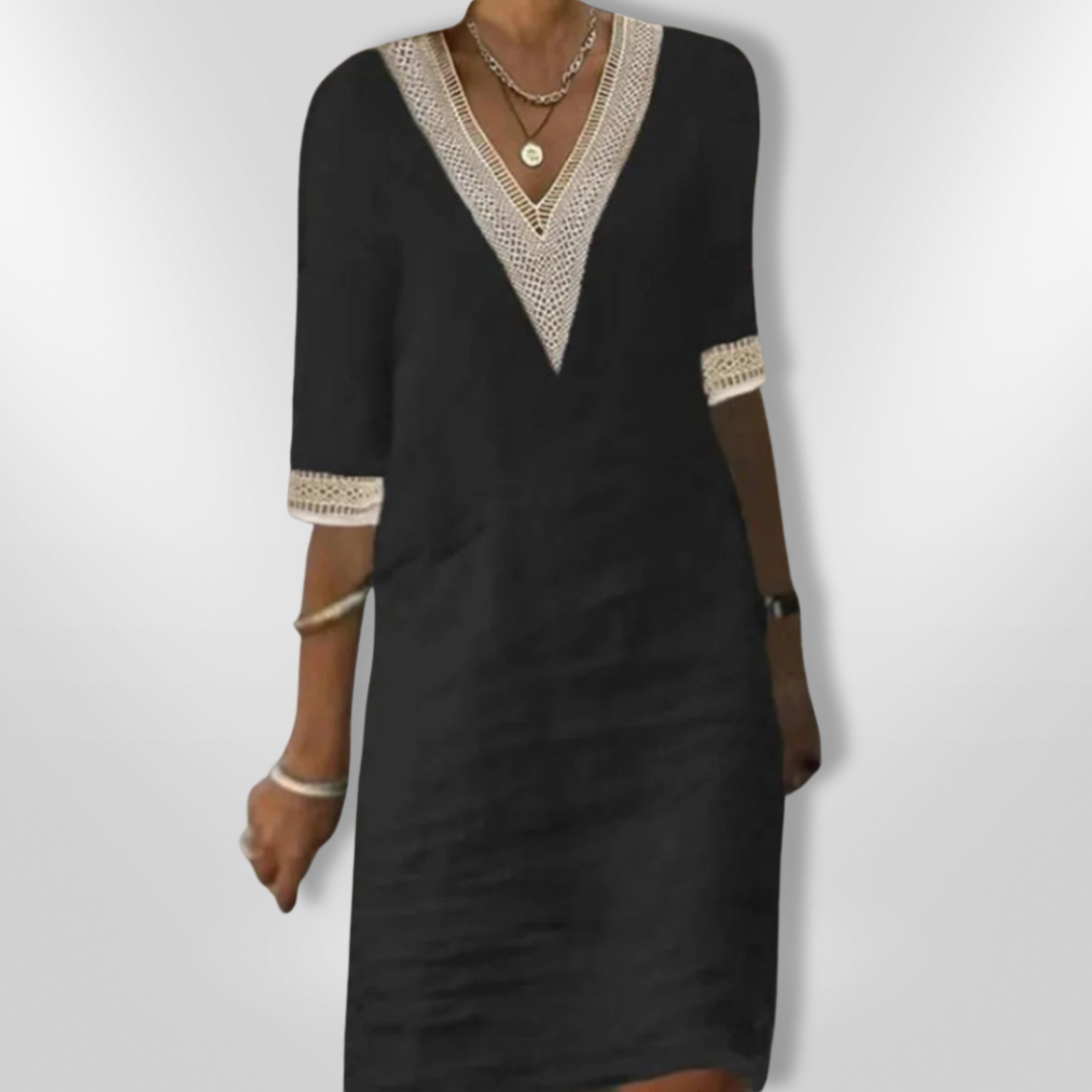 AVERY | Elegant V-neck Dress