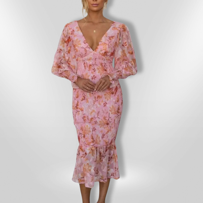 MILEY | Flower Print Dress