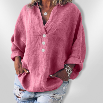MAEVE |  Stylish Cotton - Linen Pullover